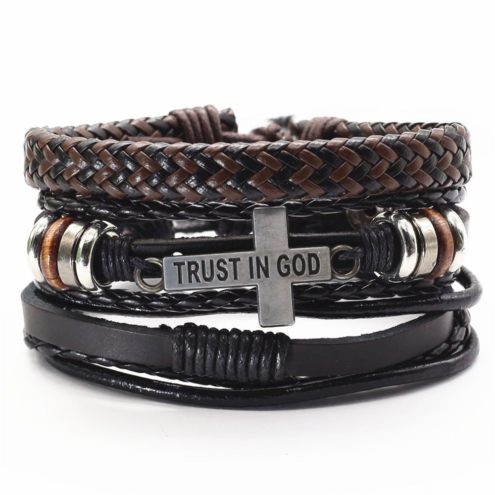 TrinityLeather™ Trio Bracelet Set