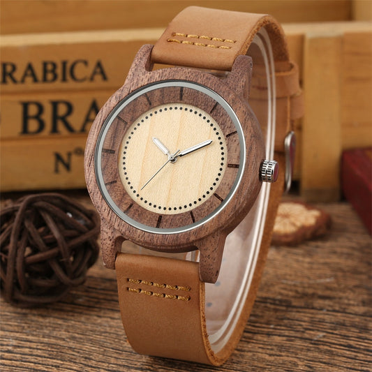 Coffee Walnut Wood Men's Watch - Great Wood