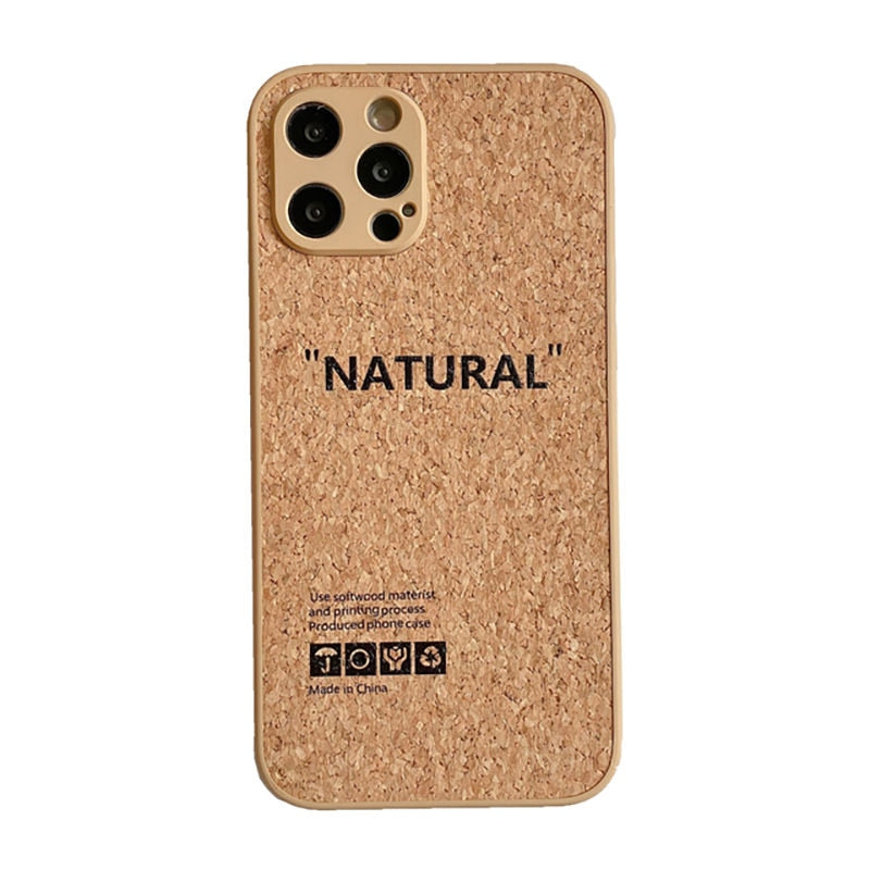 Japanese Wood Grain Label Phone Case - Great Wood