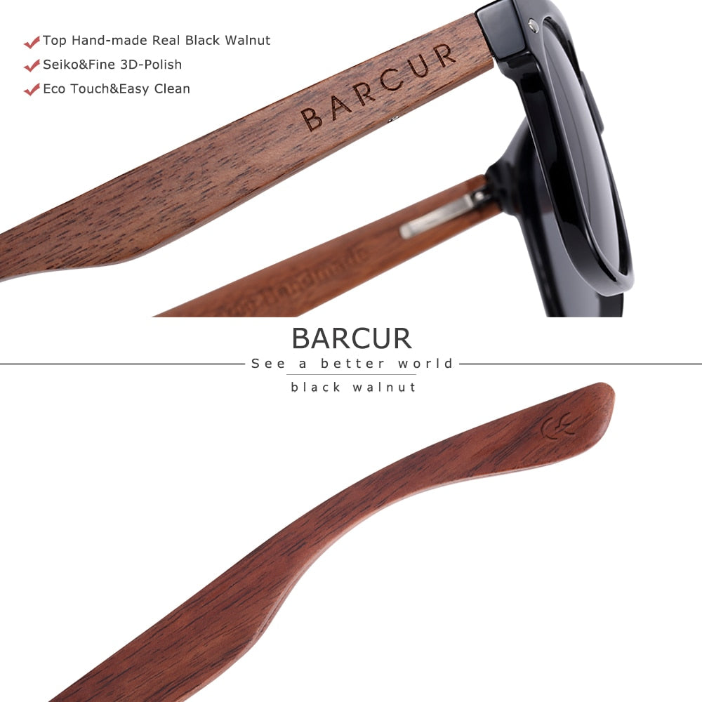 Black Walnut Polarized Sunglasses - Great Wood