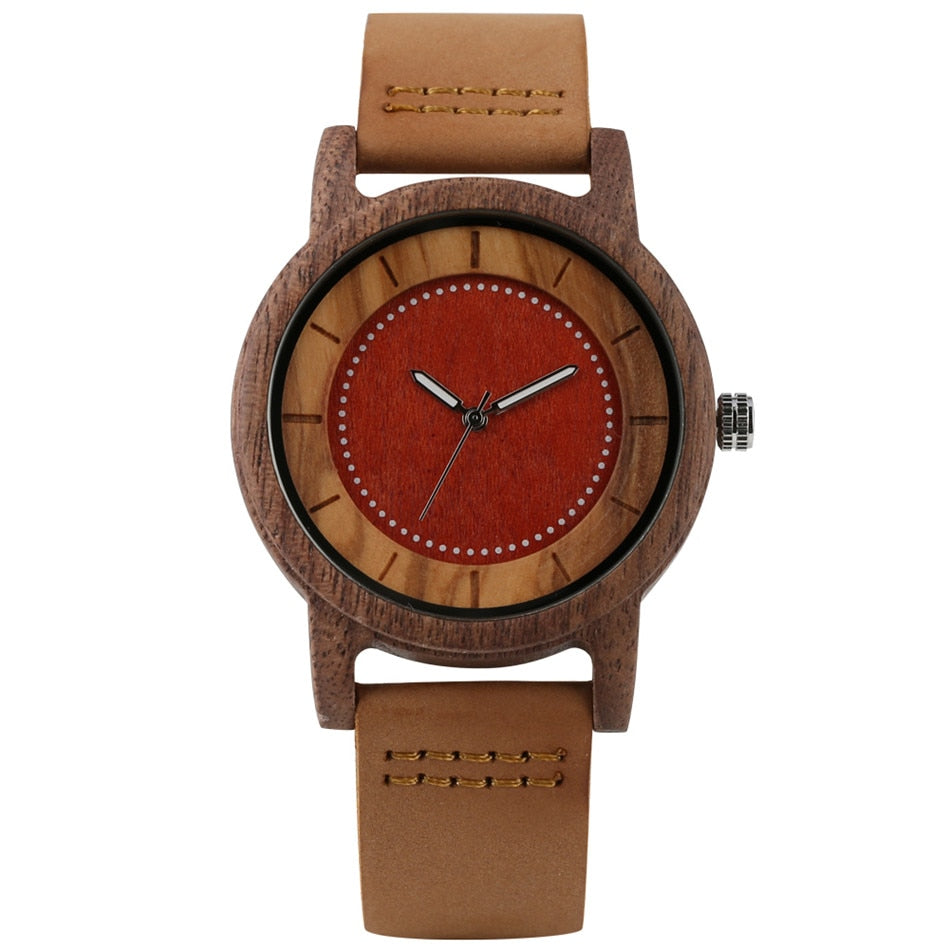 Coffee Walnut Wood Men's Watch - Great Wood