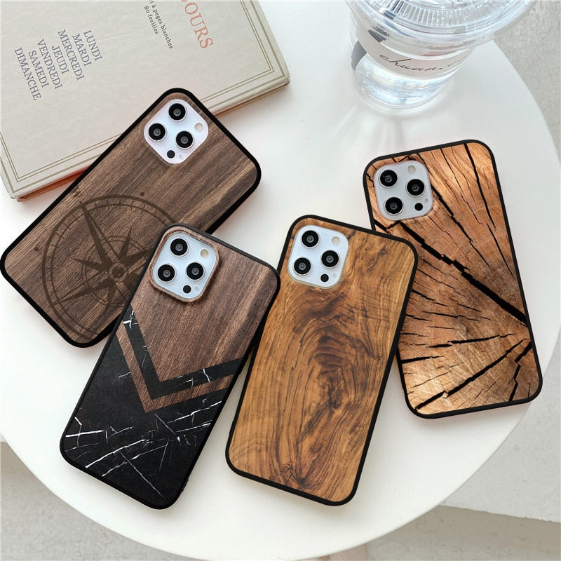 Carved Wood Cover Phone Case - Great Wood