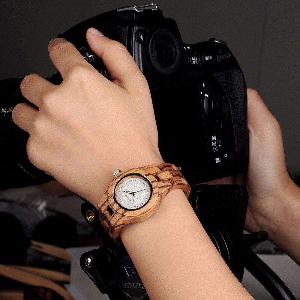 Women Zebra Wood Watch - Great Wood