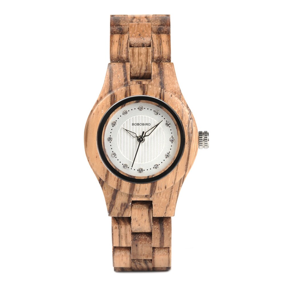 Women Zebra Wood Watch - Great Wood