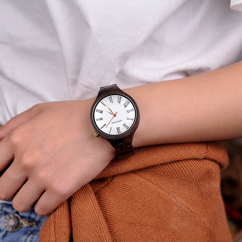 High-Quality Handmade Ladies Wood Watch - Great Wood