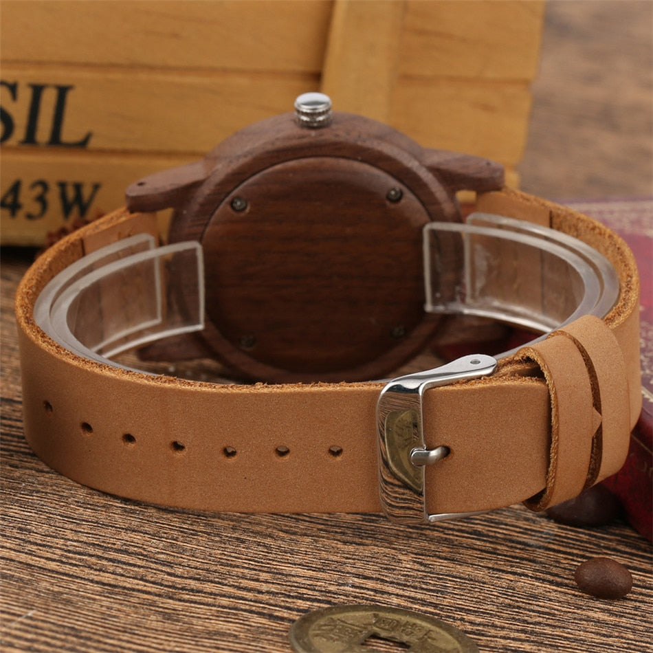 Coffee Walnut Wood Men's Watch - Great Wood