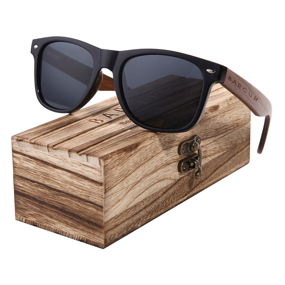 Black Walnut Polarized Sunglasses - Great Wood