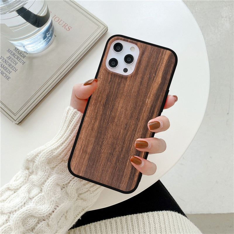 Carved Wood Cover Phone Case - Great Wood