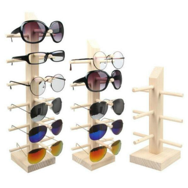 Multi Layers Wood Sunglass Display Rack Shelf - Great Wood