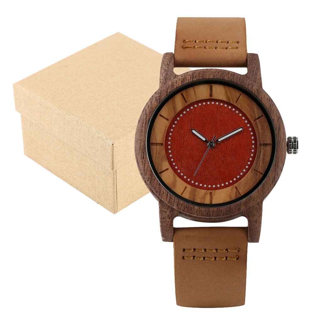 Coffee Walnut Wood Men's Watch - Great Wood