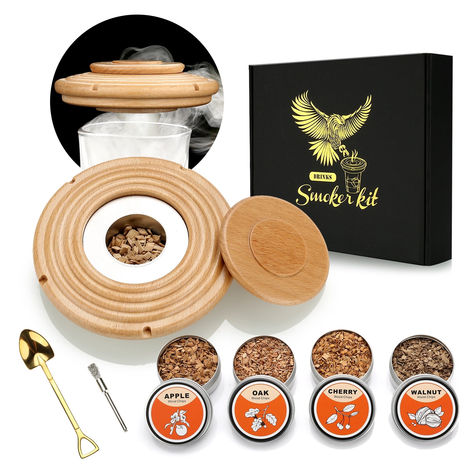 Wood Chip Cocktail Smoker Kit - Great Wood