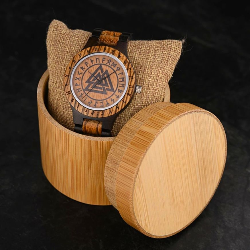 Viking Zebra Wood Vintage Watch - Great Wood